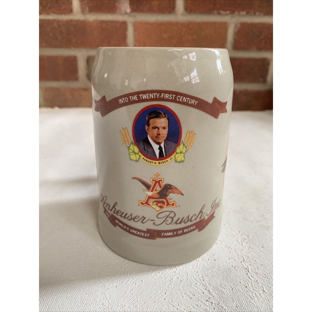 Vintage Anheuser Busch Stein  'Into the 21st Century' 1974 Budweiser